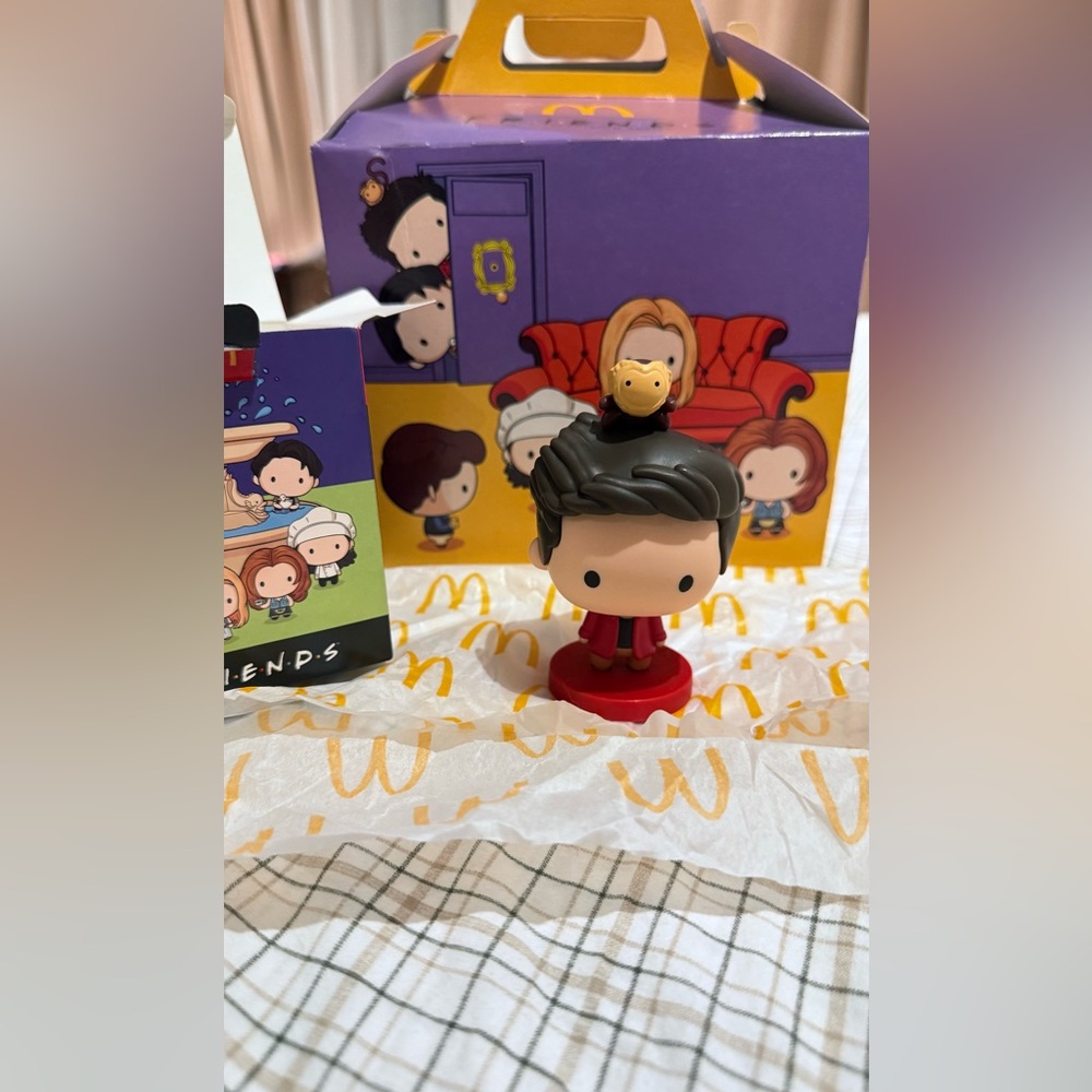 US SELLER McDonalds Friends Adult Happy Meal Box Limited Edition Ross